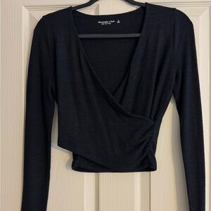 Abercrombie & Fitch Black Crop Top